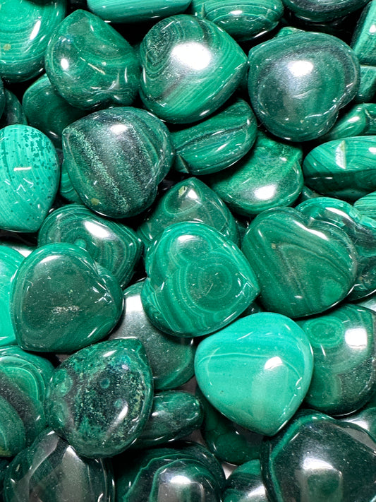 Malachite hearts